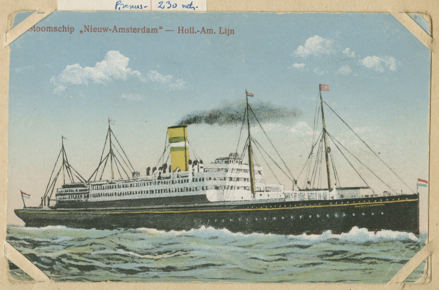 Holland-America Line'i laev S.S. "Statendam"