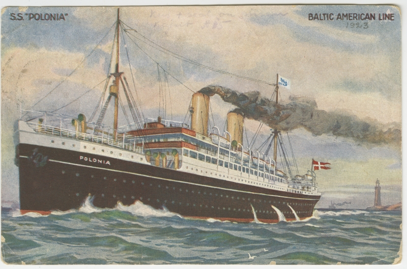 Taani Baltic American Line'i reisilaev S. S. "Polonia" ("Kursk")
