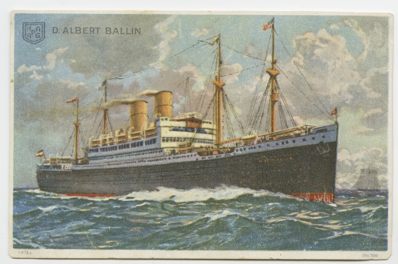 Hamburg-Amerika Linie reisiaurik  "Albert Ballin"