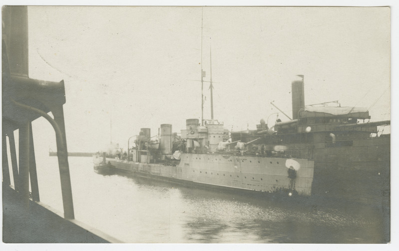 Miiniristleja "Lennuk" Tallinna sadamas 1919.a. jaanuaris.