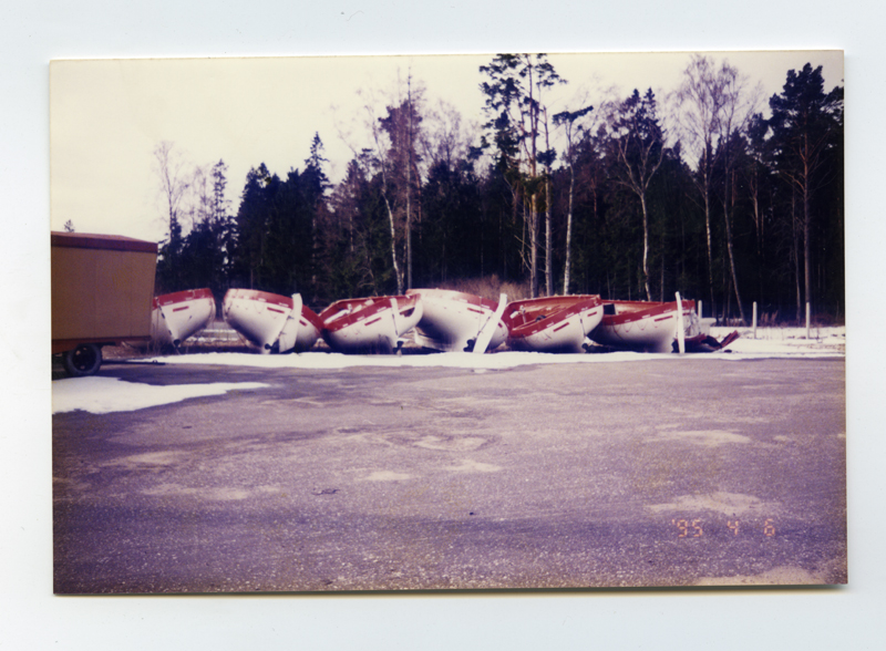 Hukkunud parvlaeva ''Estonia'' kuus päästepaati Lehtma sadamas