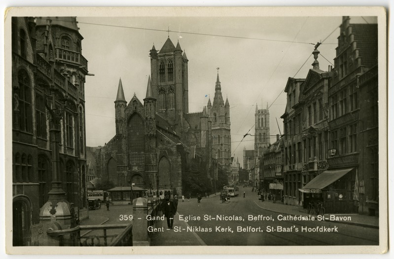 Saint-Nicolase kiriku ning St-Bavoni katedraali vaated