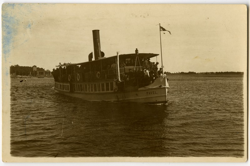 Fotopostkaart. Reisiaurik "Pavel" Narva-Jõesuus.
1926