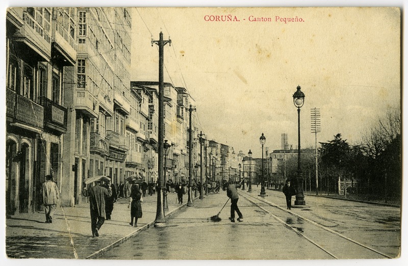 Vaade Coruña linnale Hispaanias.
Postkaart