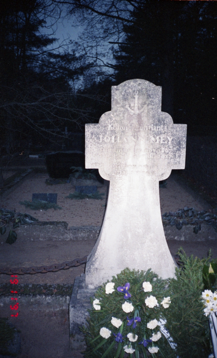 Kolonelleitnant Joh. Mey 125. hauatahvel Rahumäe kalmistul