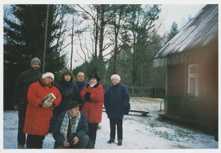 Rapla maakonna muuseumitöötajad Mõniste muuseumis
