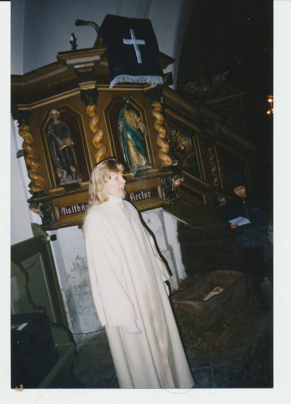 Helle Anderson jutustab lastele kirikus