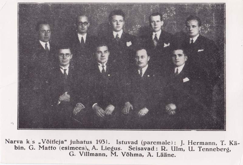Narva karskuseltsi Võitleja juhatus 1931.a.