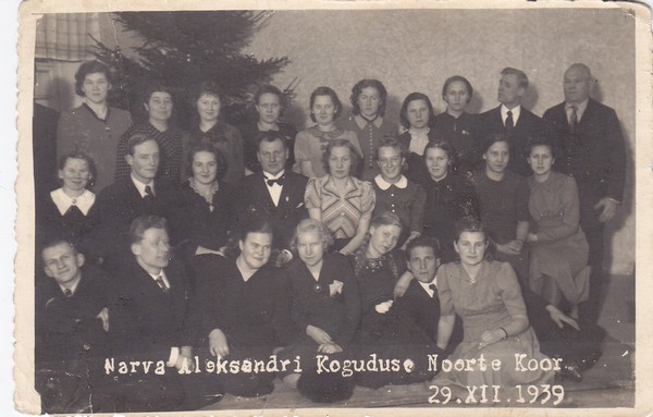 Narva Aleksandri kiriku noortekoor, 1939