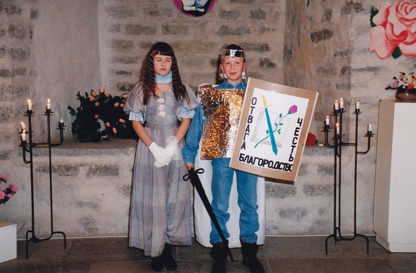 Rüütliturniir Valge kinnas Narva linnuses. 1998.a.