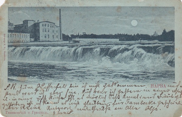 Vaade Narva kosele ja vabrikutele
