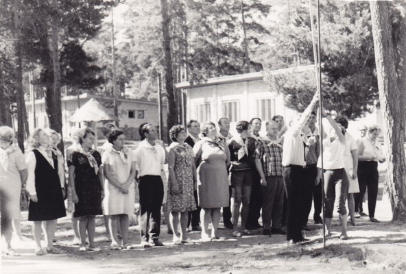 Narva komsomoliveteranide III kokkutulek Narva-Jõesuus, august 1970