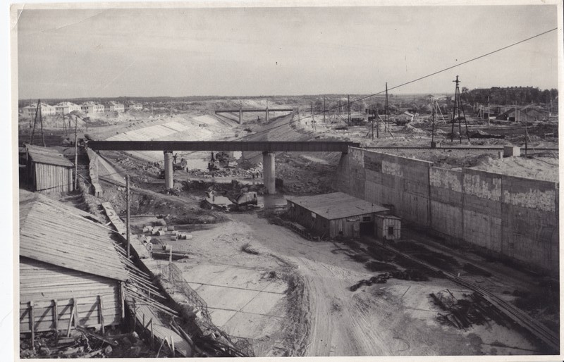 Narva Hüdroelektrijaama ehitustööd. 1953-1954.a.