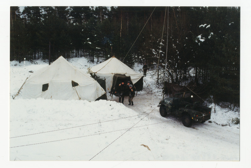 Foto. Talvine välilaager