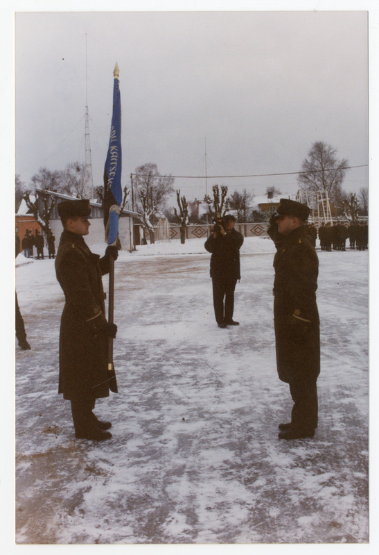Foto. Väeosa ülemate vahetus