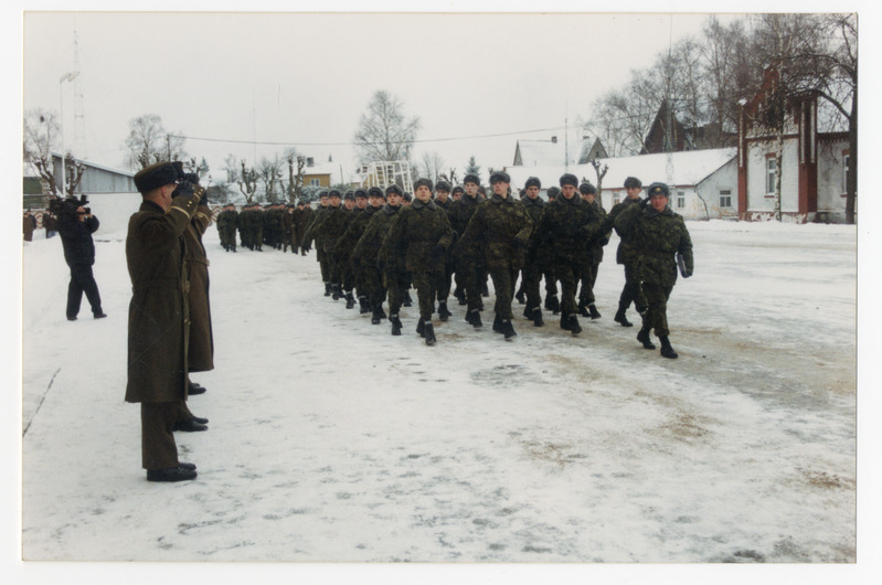 Foto. Väeosa ülemate vahetus