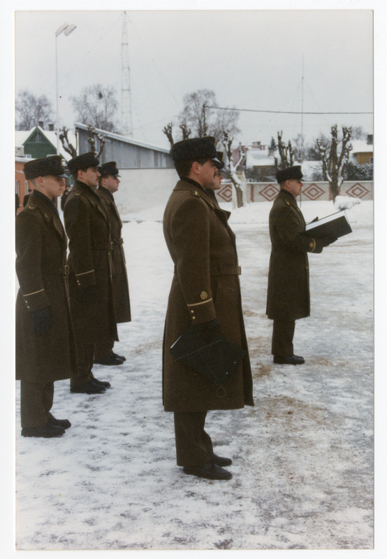 Foto. Väeosa ülemate vahetus