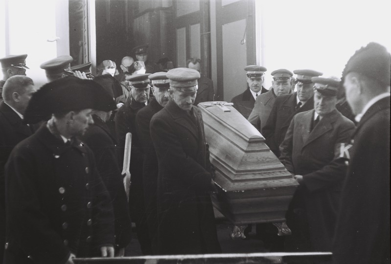 Fotonegatiiv. Linnapea Hendrik Soo matused 1939
