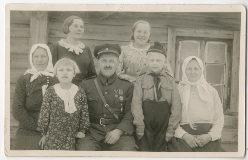 Foto. Villem Treiman (hiljem Põldma) perekond