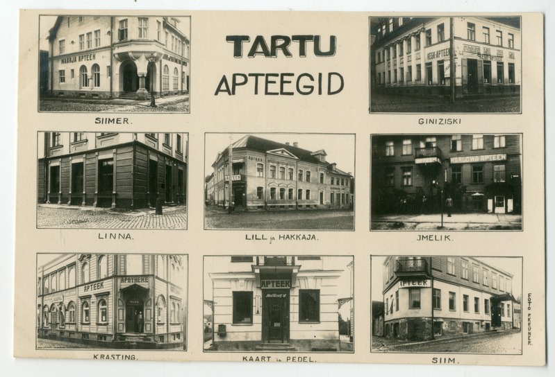 Foto albumis. Tartu apteegid