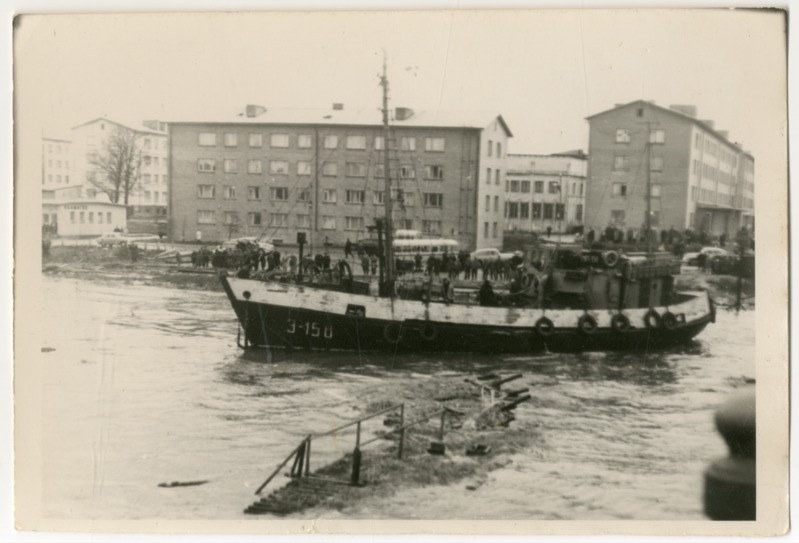 Foto. Üleujutus Pärnus 1967. aastal