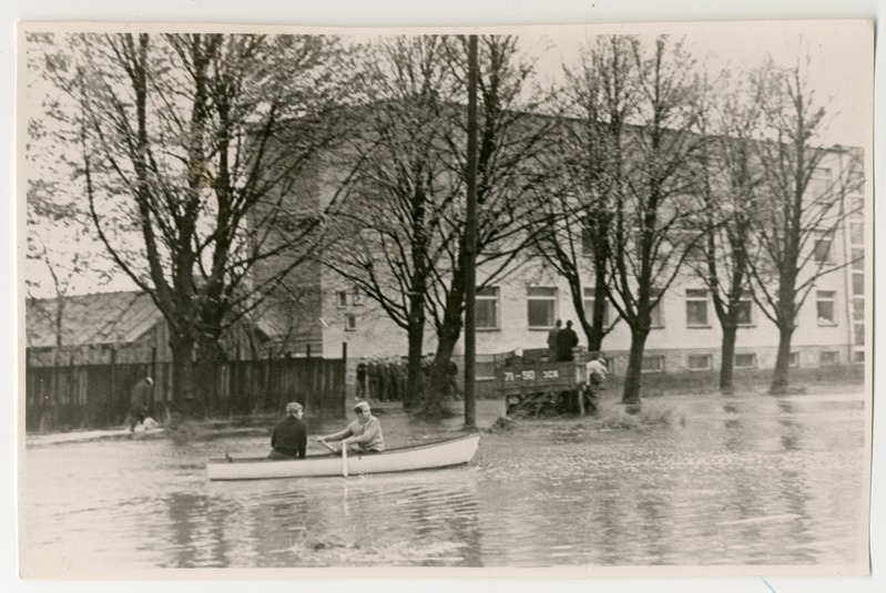 Foto. Üleujutus Pärnus 1967. aastal