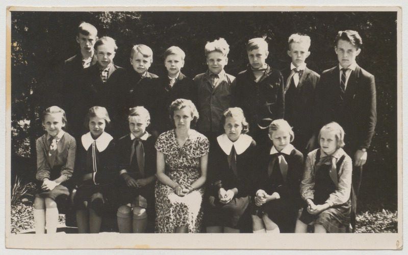 Palamuse kooli? klassifoto, 1960.ndad