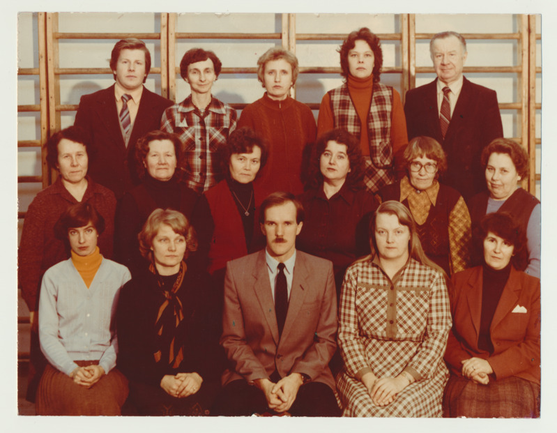 Palamuse Keskkooli pedagoogid 1985/1986. õa
