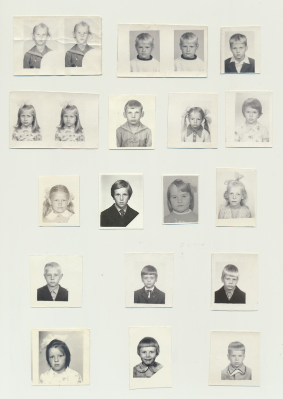 Palamuse Keskkooli algklassi õpilaste dokumendifotod