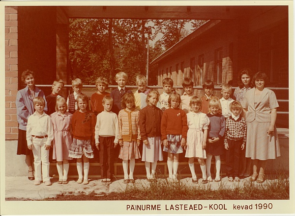 grupifotofoto, Päinurme Lasteaed-Kooli ühispilt 1990.a.
