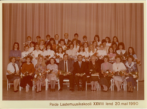 grupifotofoto, Paide Lastemuusikakooli XXVIII lend 1990.a.