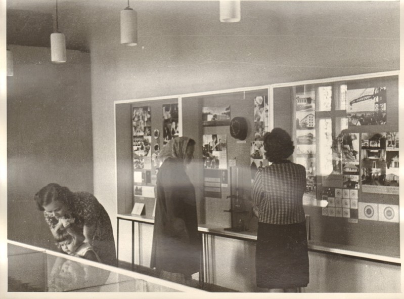 foto, Paide Koduloomuuseumi ekspositsioon 1965.a.