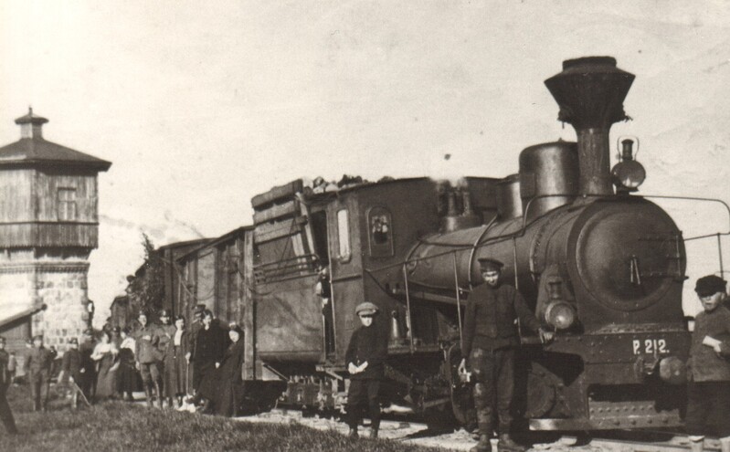 fotokoopia, rong Paide raudteejaamas 20.saj. esimesel poolel