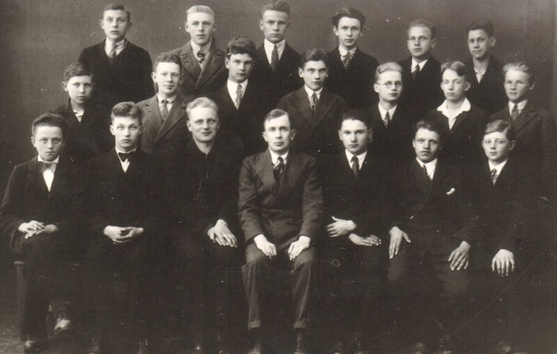 fotokoopia, Paide Tööstuskooli õpilased 1930-ndatel a.