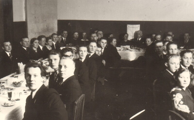 fotokoopia, Paide Tööstuskooli direktor E.Targo lahkumisõhtu 1940.a.