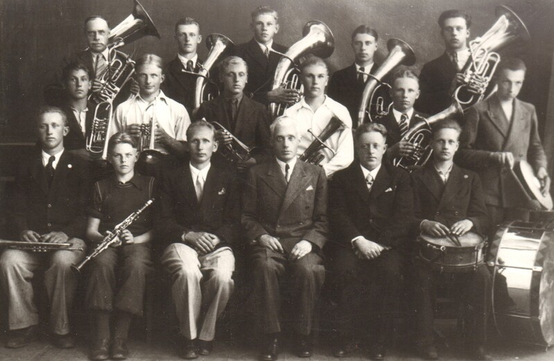 fotokoopia, Paide Tööstuskooli puhkpilliorkester 1939.a.