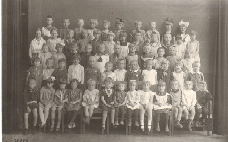 klaasnegatiiv, Paide lasteaia lapsed 1930.a.