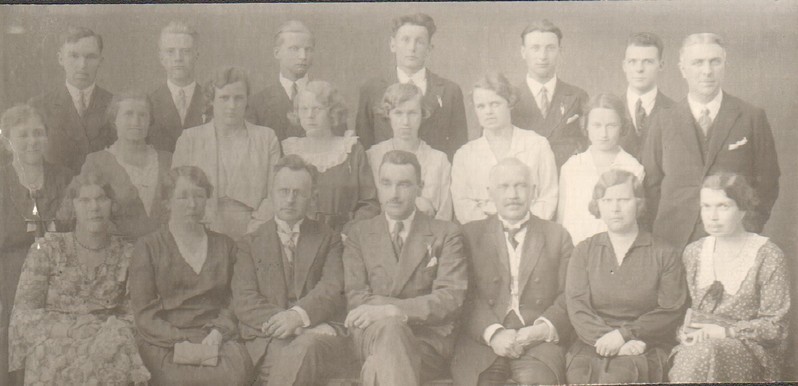 klaasnegatiiv, Paide Saksa kooli lõpetajad 1932.a.