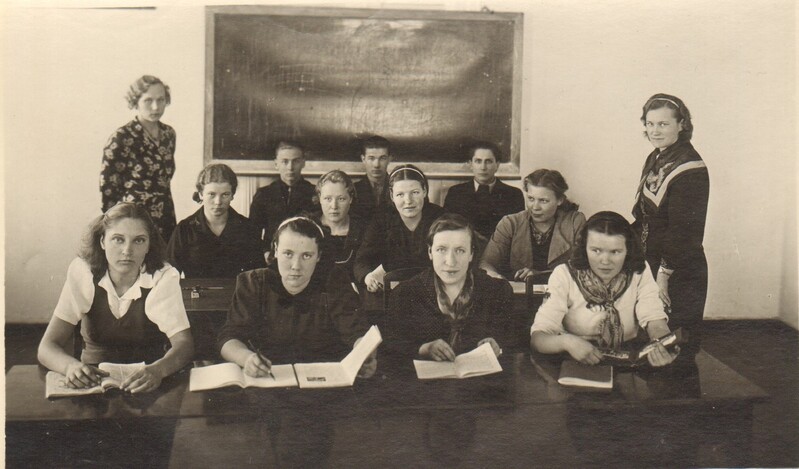 foto, grupifoto Vodja Põllutöökooli õpilased 1938.a.