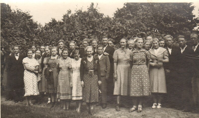 foto, Vodja Põllutöökooli õpilased 1930-ndatel a.