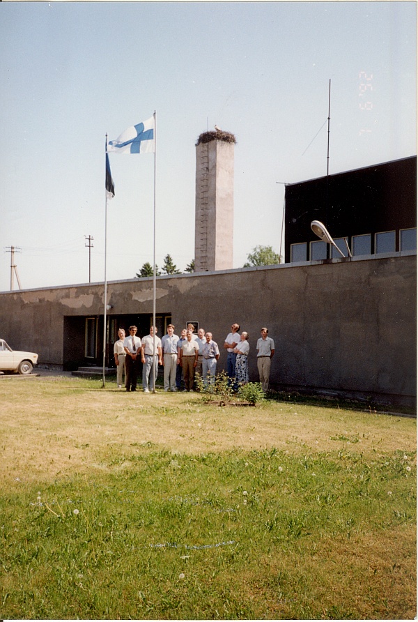 värvifoto, sõprusvald Yläne delegatsioon Imaveres  1992.a.