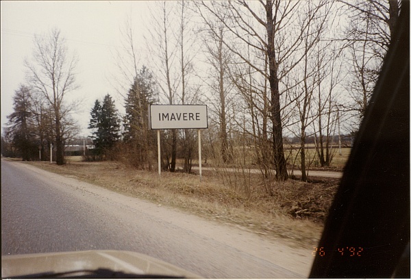 värvifoto, Imavere asula silt 1992.a.