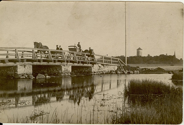 foto, Sillaotsa sild enne Paidet 20.saj. alguses