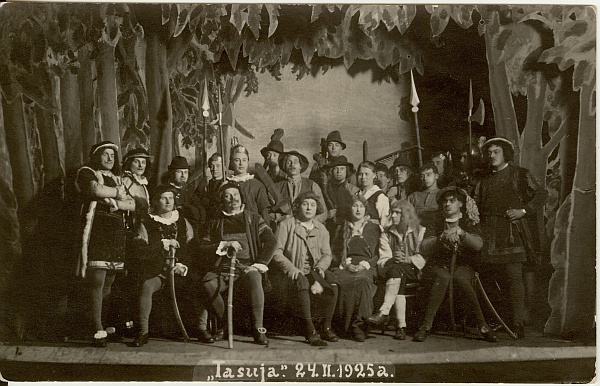 foto, Lava- ja Helikunstiühingu Voog etendus Tasuja Paides 1925.a.