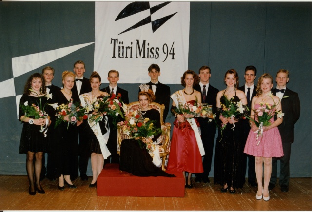 värvifoto Türi Miss 1994 võistlused