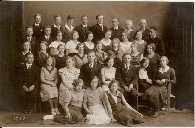 foto Paide Ühisgümnaasiumi 3.klass 1932-33