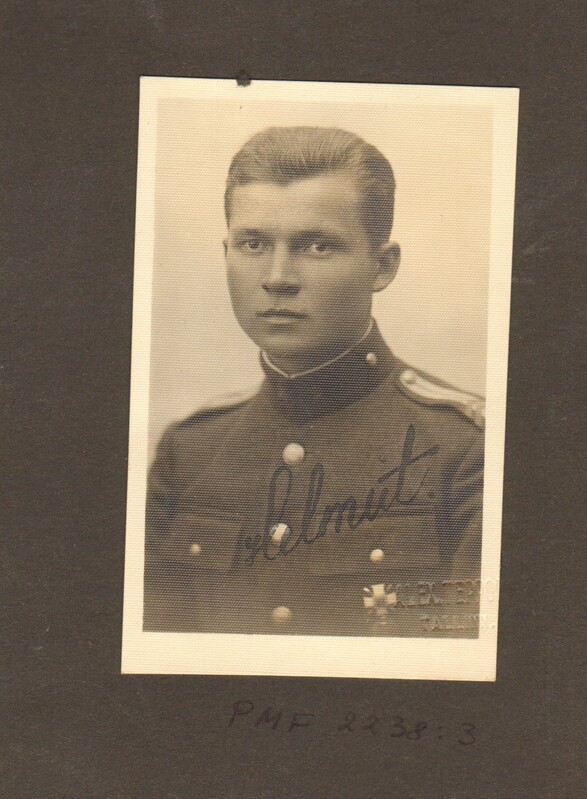 foto Helmut Volk Tondi sõjakooli vormis 1930-ndad