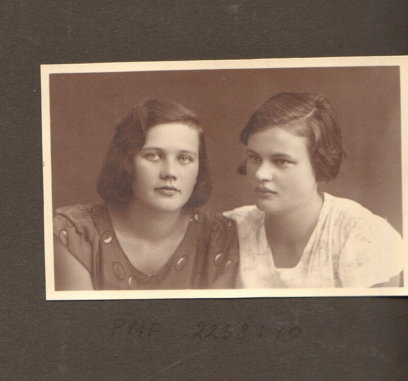 fotoportree Elsa Juhvelt ja Laine Sõnajalg 1930-ndad