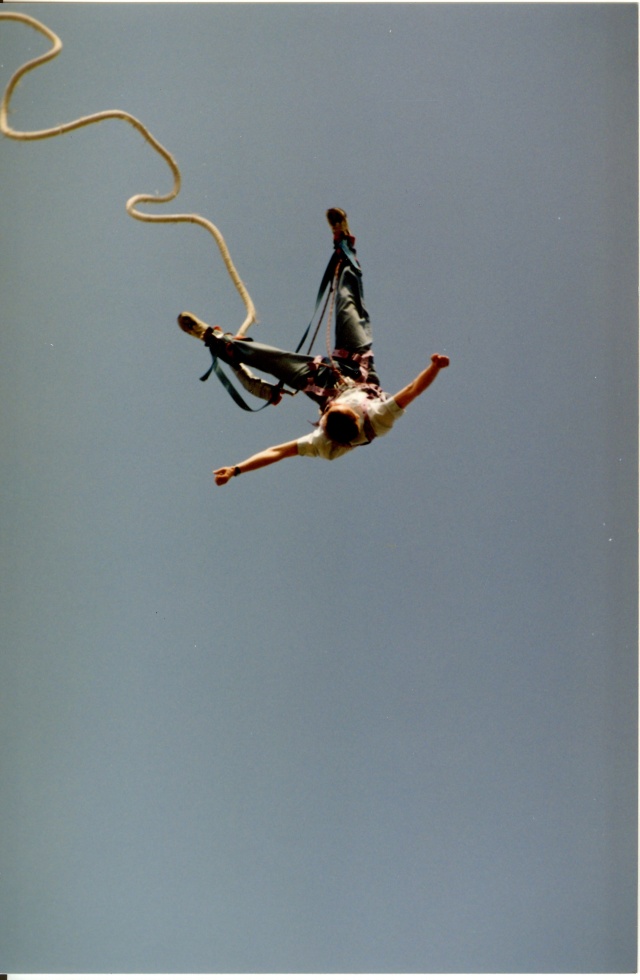 värvifoto Benji hüpped Türi lillelaadal 1995
