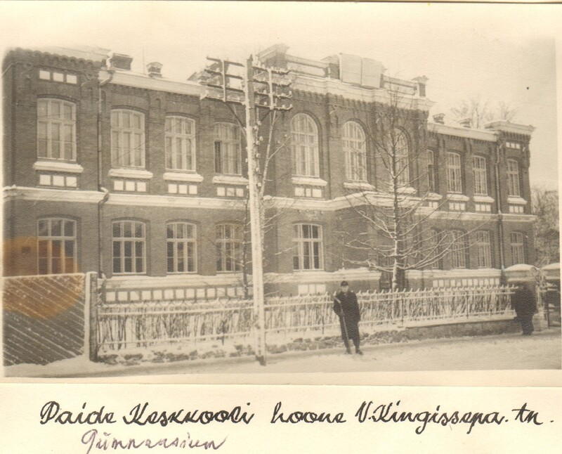 foto Paide Keskkool Posti tänaval 1950-ndad